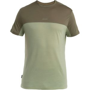 Icebreaker Merino 125 Cool-lite Sphere Iii Colour Block T-shirt Met Korte Mouwen Groen L Man