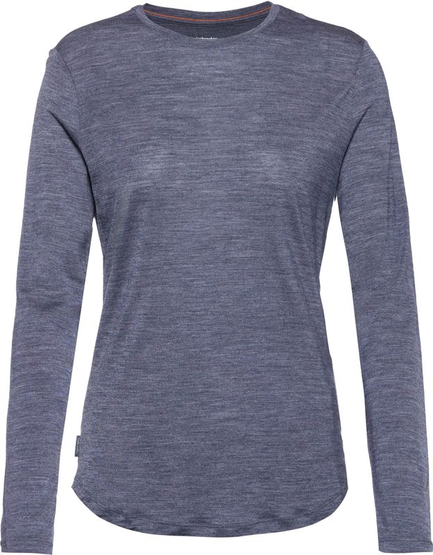 Icebreaker Merino 125 Cool-lite Sphere Iii T-shirt Met Lange Mouwen Grijs XS Vrouw