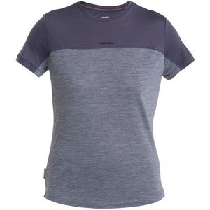 Icebreaker Merino 125 Cool-lite Sphere Iii Colour Block T-shirt Met Korte Mouwen Grijs S Vrouw