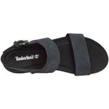 Timberland Women Malibu Waves 2Band Sandal Black Nubuck-Schoenmaat 42