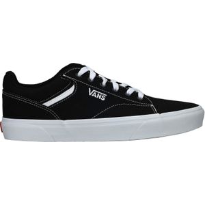 Vans, Zwarte textielsneaker met verharde hiel Zwart, Heren, Maat:42 EU