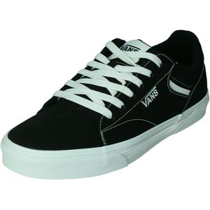 Vans Seldan Sneakers Zwart Canvas Gewatteerde Kraag en Tong