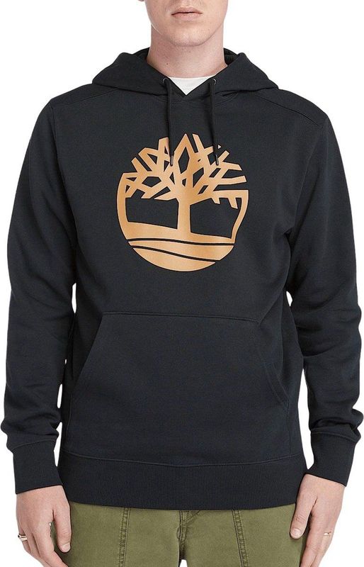 Timberland - Tree Logo Hoodie - Zwart - 85% Katoen, 15% Polyester