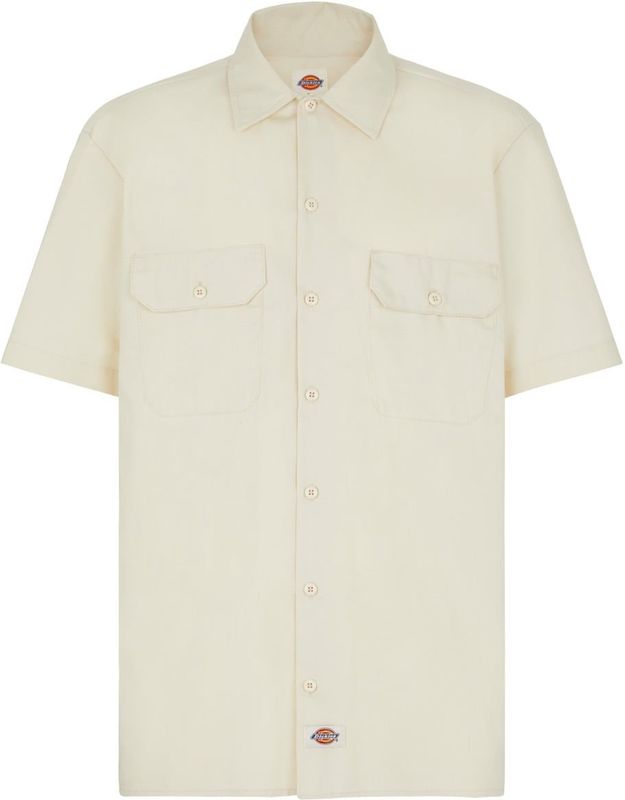 Dickies Beige Werkoverhemd - Korte Mouwen - Gerecycled Polyester