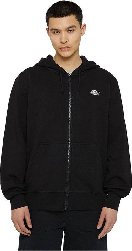 Dickies Summerdale Zip Through Sweatshirt Zwart Man