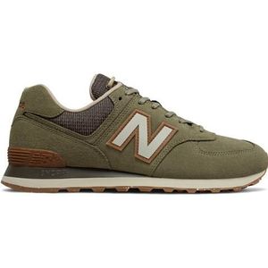 New Balance 574 sneakers mosgroen/bruin