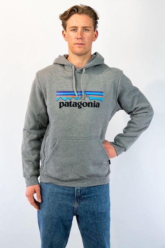 Patagonia P-6 Logo Uprisal Casual Sweater Heren Antraciet