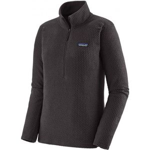 Patagonia - Dames fleeces - W's R1 Air Zip Neck Black voor Dames - Maat 141 - Zwart