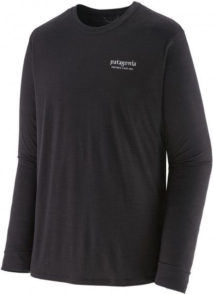 Patagonia Cap Cool Merino Graphic - Langemouwen Shirt - Blauw - Merinowol