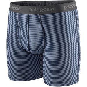 Patagonia - Wandel- en bergsportkleding - M's Essential Boxer Briefs - 6 in. Fathom Stripe: New Navy voor Heren - Maat M - Marine blauw