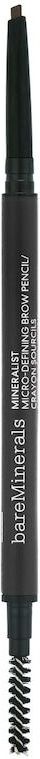 bareMinerals - Mineralist Micro-Defining Brow Pencil - Wenkbrauwpotlood - Rich Black - 08 g