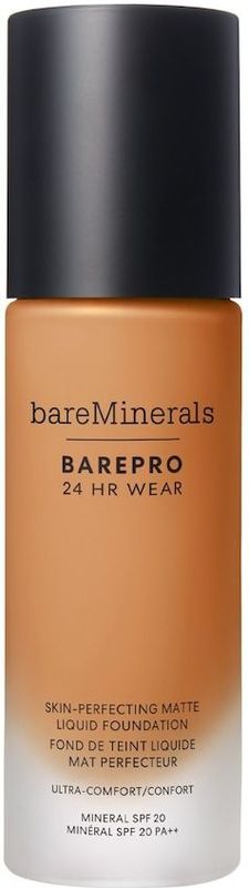 bareMinerals - BAREPRO® 24HR Wear Skin-Perfecting Matte Liquid Foundation - Medium Deep - 30 ml - SPF 20