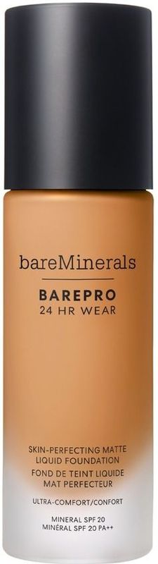 bareMinerals - BAREPRO® 24HR Wear Skin-Perfecting Matte Liquid Foundation - Medium Deep - 30 ml - SPF 20