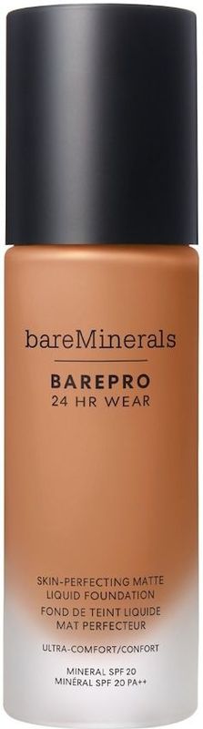 bareMinerals - BAREPRO® 24HR Wear Skin-Perfecting Matte Liquid Foundation - Medium Deep - 30 ml - SPF 20