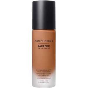 bareMinerals - BAREPRO® 24HR Wear Skin-Perfecting Matte Liquid Foundation - Medium Deep - 30 ml - SPF 20
