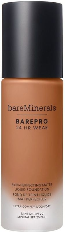 bareMinerals - BAREPRO® 24HR Wear Skin-Perfecting Matte Liquid Foundation - Medium Deep - 30 ml - SPF 20