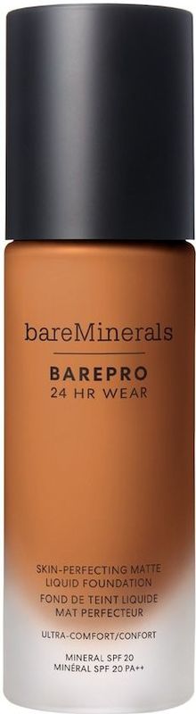 bareMinerals - BAREPRO® 24HR Wear Skin-Perfecting Matte Liquid Foundation - Medium Deep - 30 ml - SPF 20