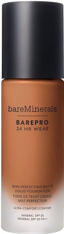 bareMinerals - BAREPRO® 24HR Wear Skin-Perfecting Matte Liquid Foundation - Deep - 30 ml - SPF 20