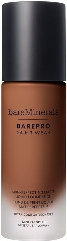 bareMinerals - BAREPRO® 24HR Wear Skin-Perfecting Matte Liquid Foundation - Deep - 30 ml - SPF 20