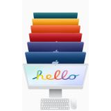 Apple iMac-all-in-one-desktop (2021) met M1-chip: 8 core CPU, 8 core GPU, 24 inch Retina-display, 8 GB RAM, 256 GB SSD-opslag, 1080p FaceTime HD-camera. Werkt met iPhone/iPad; roze