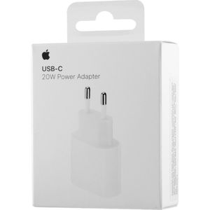 Apple 20W Power Adapter - USB-C - Snellader iPhone - Wit