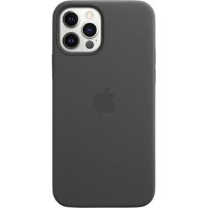 Apple Leren Hoesje MagSafe iPhone 12 Pro - Zwart