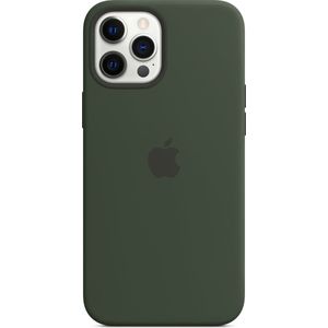 Silicone Backcover MagSafe voor de Apple iPhone 12 Pro Max - Cypress Green