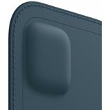 Apple Leather Sleeve MagSafe voor de iPhone 12 Mini - Baltic Blue
