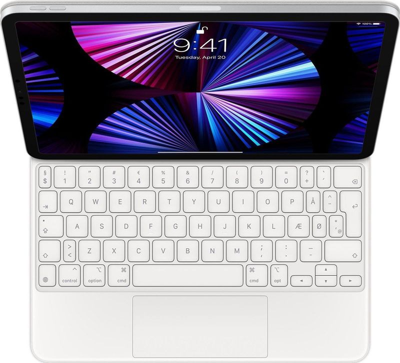 Apple Magic Keyboard (voor 11‑inch iPad Pro - 3e generatie en iPad Air - 4e generatie) - Deens - wit