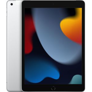 Apple iPad 2021 (9e generatie) (4G, 10.20"", 256 GB, Zilver), Tablet, Zilver