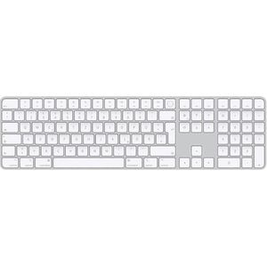 Apple Magic Keyboard met Touch ID en numeriek toetsenblok: Bluetooth, oplaadbaar. Werkt met andere Mac-computers met Apple silicon; Internationaal Engels, Witte toetsen