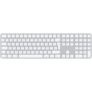 Apple Magic Keyboard met Touch ID en numeriek toetsenblok: Bluetooth, oplaadbaar. Werkt met andere Mac-computers met Apple silicon; Spaans, Witte toetsen