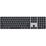 Apple Magic Keyboard met Touch ID en numeriek toetsenblok: Bluetooth, oplaadbaar. Werkt met andere Mac-computers met Apple silicon; Engels (VS), Zwarte toetsen