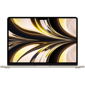 Apple MacBook Air 13 inch: Apple M2 chip met 8 kernen CPU en 8 Core GPU, 256 GB SSD, sterrenlicht