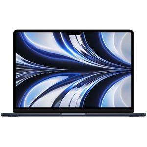 Apple MacBook Air 13 inch: Apple M2-chip met 8-core CPU en 8-core GPU, 256 GB SSD - Middernacht.