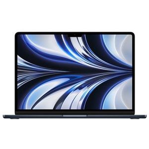 Apple 2022 MacBook Air met M2‑chip: 13,6‑inch Liquid Retina-display, 8GB RAM, 256 GB SSD-opslag; Middernacht