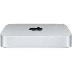 Apple Mac mini-desktop (2023) met M2-chip, 8 GB RAM, 512 GB SSD-opslag, Gigabit Ethernet. Werkt met iPhone/iPad