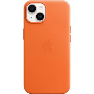 Apple Leren hoesje met MagSafe voor iPhone 14 Oranje