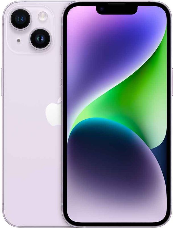 Apple - Iphone 14 - Mobiele Telefoon - Zwart 128 GB Paars