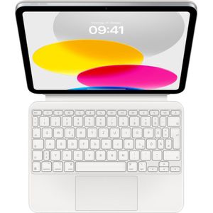 Apple Magic Keyboard Folio (NL, iPad 2022 (10e generatie)), Tablet toetsenbord, Wit