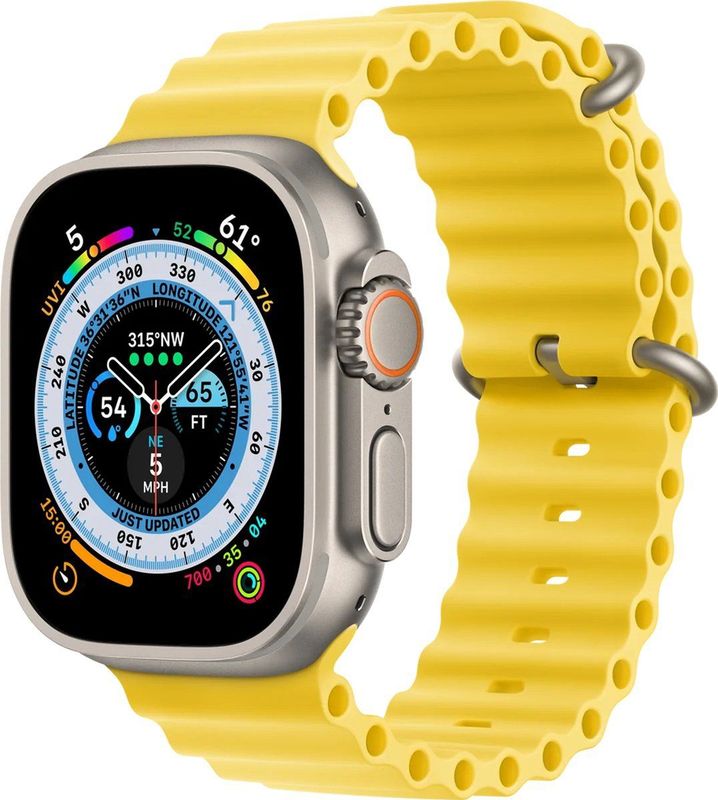 Apple Watch Ultra Verlengstuk Ocean bandje 49mm Geel