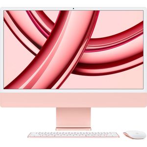Apple iMac 24-inch (2023) - M3 8‑core CPU chip - 10‑core GPU - 256GB SSD - Roze - QWERTY