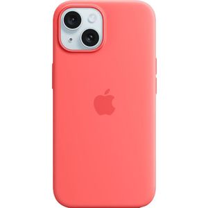 Apple Silicone hoesje met MagSafe voor iPhone 15 - Guava​​​​​​