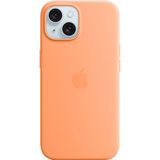 Apple Siliconen hoesje met MagSafe (iPhone 15), Smartphonehoes, Oranje