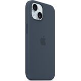 0 Apple Silikon Case mit MagSafe für Apple iPhone 15 Plus, sturmblau