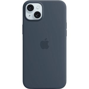 Origineel Apple iPhone 15 Plus Hoesje Silicone Case Storm Blauw