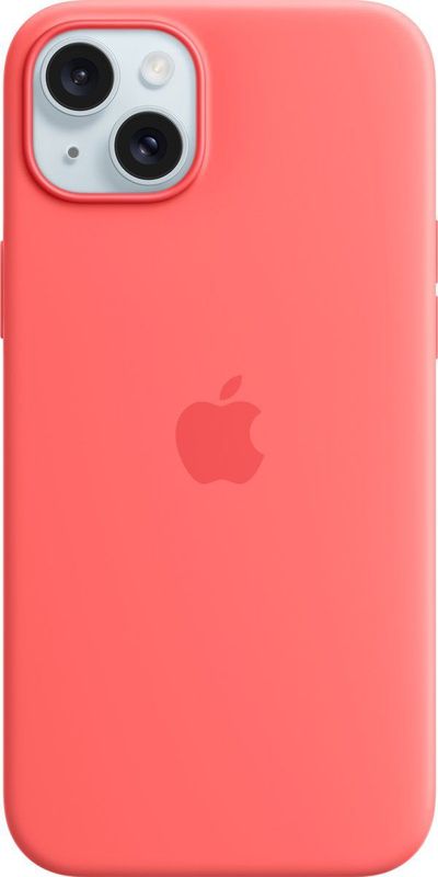 Apple Siliconenhoesje met MagSafe geschikt voor iPhone 15 Plus Guava