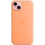 Apple Siliconen hoes met MagSafe voor iPhone 15 Plus - Sorbet in oranje ​​​​​​​​​​​​