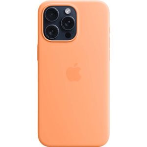 Apple Silicone Backcover MagSafe voor de iPhone 15 Pro Max - Orange Sorbet