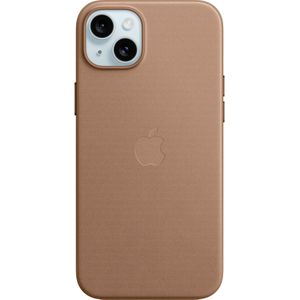 Apple FineWoven Case with MagSafe geschikt voor iPhone 15 Plus Taupe